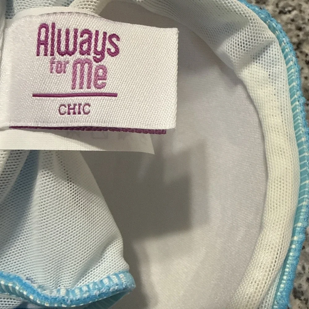 Always For Me Swim Suit‎ 2 Pc 18W  Curvy You Blue